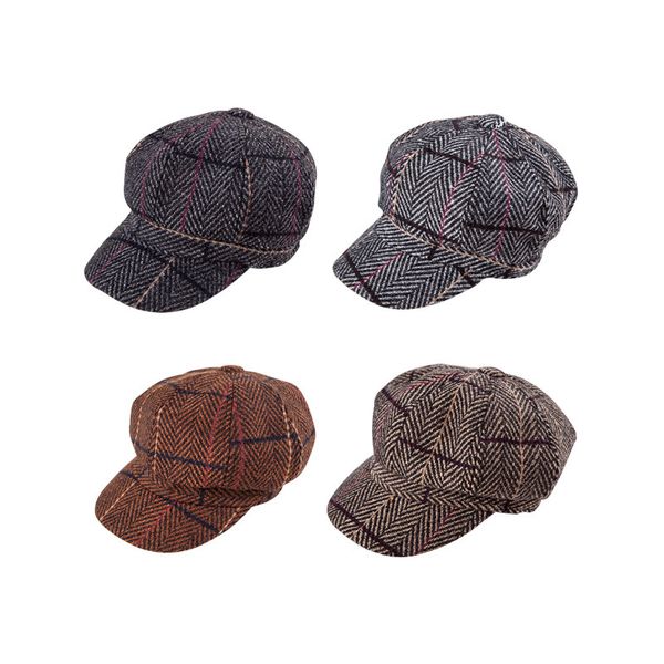 new fashion women vintage plaid berets classic painter octagonal cap autumn winter warm beret casual shopping wild ladies hat, Blue;gray
new fashion women vintage plaid berets classic painter octagonal cap autumn winter warm beret casual shopping wild ladies hat, Blue;gray