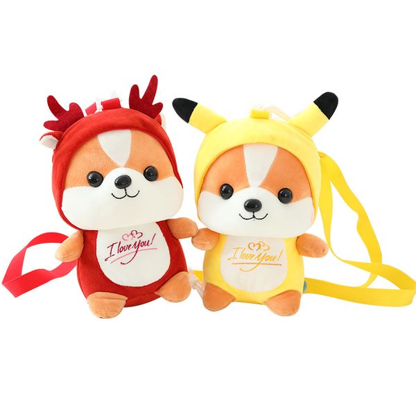 new cute squirrel turned into a unicorn dinosaur deer plush toy backpack children's toy gift
new cute squirrel turned into a unicorn dinosaur deer plush toy backpack children's toy gift