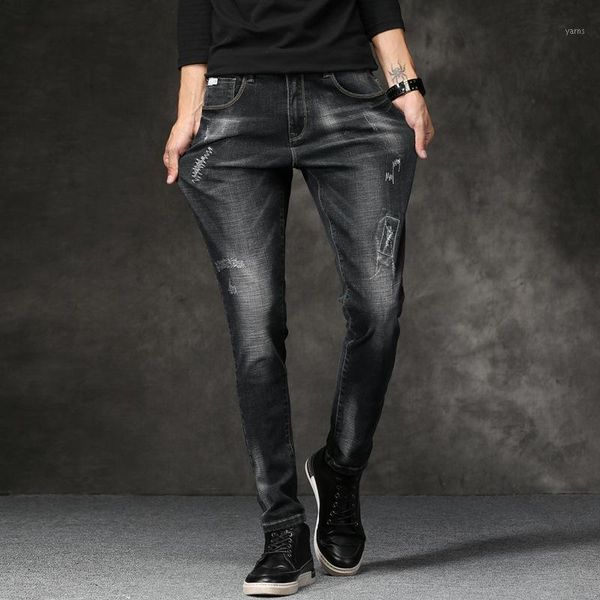 2020 new slim fit ripped jeans men mens distressed denim joggers knee holes washed destroyed trousers pants1, Blue
2020 new slim fit ripped jeans men mens distressed denim joggers knee holes washed destroyed trousers pants1, Blue