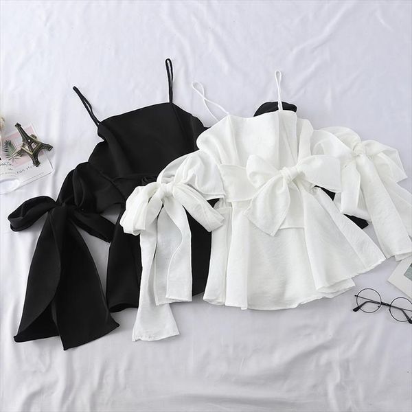 heliar off blouss blouses женские лук узлы спагетти ремешки блузки хараджуку белая блузка рубашка женщины halter блузка 2021 лето, White
heliar off blouss blouses женские лук узлы спагетти ремешки блузки хараджуку белая блузка рубашка женщины halter блузка 2021 лето, White