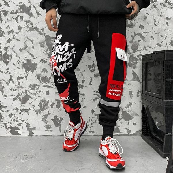 men hip hop sweatpants high street letter printing harem pants harajuku style streetwear elastic waist ribbon pencil pants1, Black
men hip hop sweatpants high street letter printing harem pants harajuku style streetwear elastic waist ribbon pencil pants1, Black