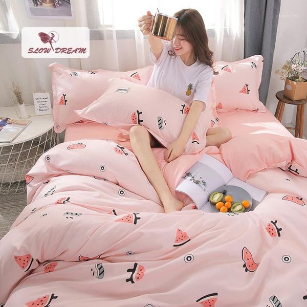 slowdream fashion bedding set watermelon duvet cover flat sheet double bedspread nordic decoration girl bedding cover comfortabl1
slowdream fashion bedding set watermelon duvet cover flat sheet double bedspread nordic decoration girl bedding cover comfortabl1