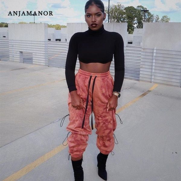 anjamanor streetwear tie dye print drawstring sweatpants baggy cargo pants women high waist joggers casual trousers d13-da46, Black;white
anjamanor streetwear tie dye print drawstring sweatpants baggy cargo pants women high waist joggers casual trousers d13-da46, Black;white