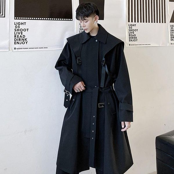 men's trench coats male japan harajuku streetwear jacket windbreaker outerwear men functional style strap casual loose coat, Tan;black
men's trench coats male japan harajuku streetwear jacket windbreaker outerwear men functional style strap casual loose coat, Tan;black