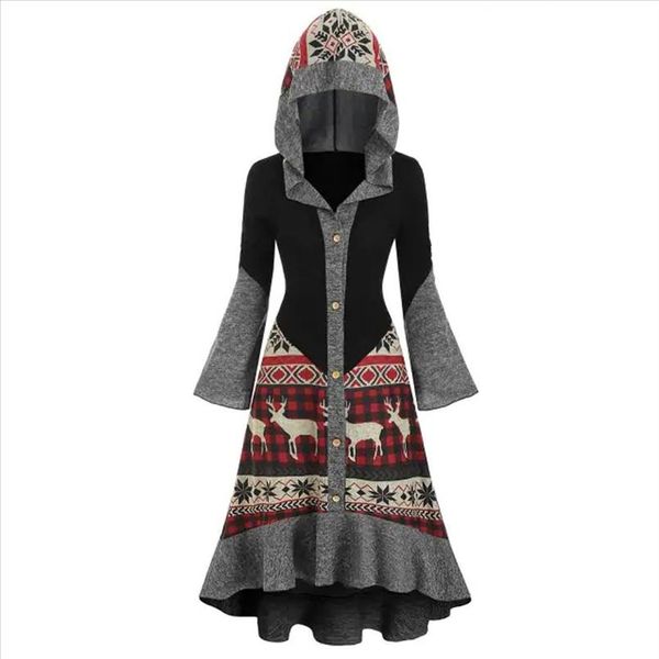 plus size womens christmas dress winter elk hooded high low flounce hem knitted dress loose ladies party dresses vestidos 2020, Black;gray
plus size womens christmas dress winter elk hooded high low flounce hem knitted dress loose ladies party dresses vestidos 2020, Black;gray