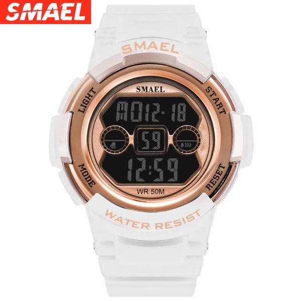 smael outdoor luminous student watch tide multi function sports running time swimming couple electronic watch, Slivery;brown
smael outdoor luminous student watch tide multi function sports running time swimming couple electronic watch, Slivery;brown