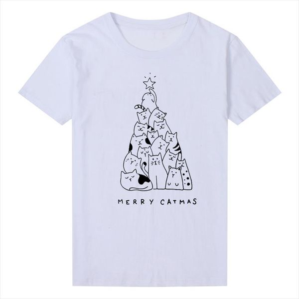 merry catmas tshirt women funny print cat trees kawaii festival teenage t shirt fashion, White
merry catmas tshirt women funny print cat trees kawaii festival teenage t shirt fashion, White