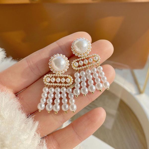 stud japanese&korea delicate jewelry 14k real gold pearl beads earrings for women luxury gift tassel, Golden;silver
stud japanese&korea delicate jewelry 14k real gold pearl beads earrings for women luxury gift tassel, Golden;silver