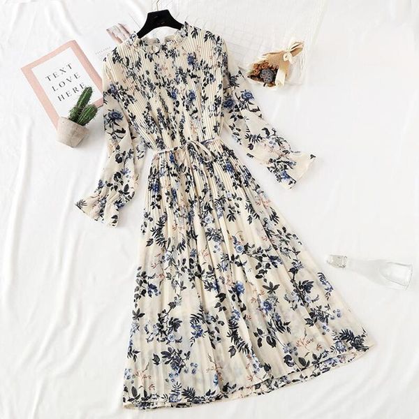 women elegant long dress 2020 spring summer casual flare sleeve print office lady chiffon dresses loose pleated dress vestidos1, Black;gray
women elegant long dress 2020 spring summer casual flare sleeve print office lady chiffon dresses loose pleated dress vestidos1, Black;gray