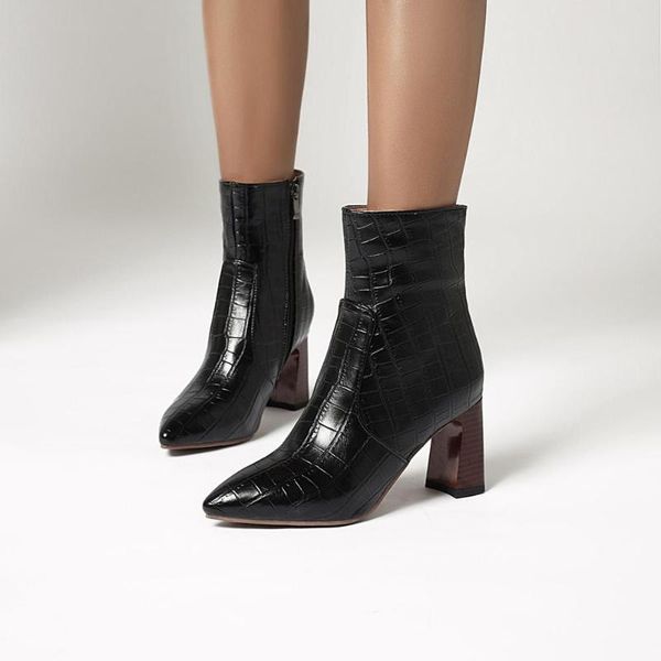 fashion ankle boots for women pointed toe fashion women's short shoes warm winter boots zipper comfortable lady shoes large size, Black
fashion ankle boots for women pointed toe fashion women's short shoes warm winter boots zipper comfortable lady shoes large size, Black
