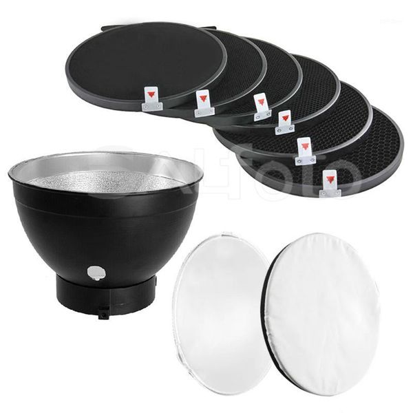 lighting & studio accessories 7" 18cm bowens standard reflector dish 10 20 30 40 50 60 degree honeycomb grid soft diffuser lamp shade f
lighting & studio accessories 7" 18cm bowens standard reflector dish 10 20 30 40 50 60 degree honeycomb grid soft diffuser lamp shade f