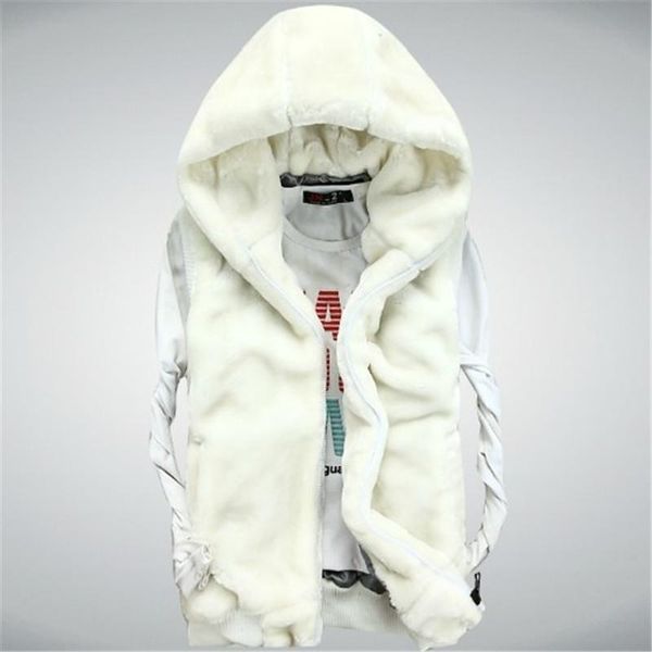 furry fur vest men 2020 new couple fashion zipper sleeveless plus size hooded jacket for men gilet homme ds50961, Black;white
furry fur vest men 2020 new couple fashion zipper sleeveless plus size hooded jacket for men gilet homme ds50961, Black;white