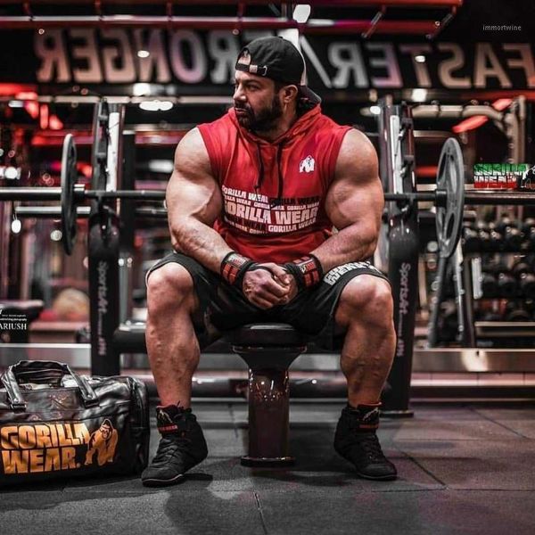 new arrival men fitness sleeveless hoodie bodybuilding workout muscle cotton tank, White;black
new arrival men fitness sleeveless hoodie bodybuilding workout muscle cotton tank, White;black