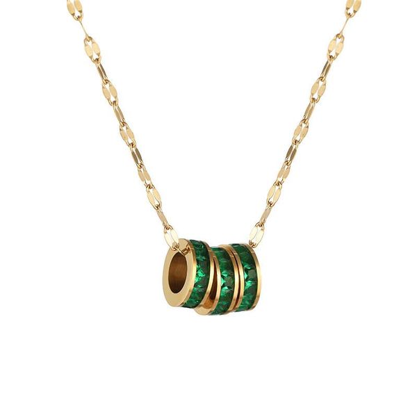 chokers jioromy gold color jewelry for women titanium steel 3 circles pendant necklace green crystals girl gifts necklaces, Golden;silver
chokers jioromy gold color jewelry for women titanium steel 3 circles pendant necklace green crystals girl gifts necklaces, Golden;silver
