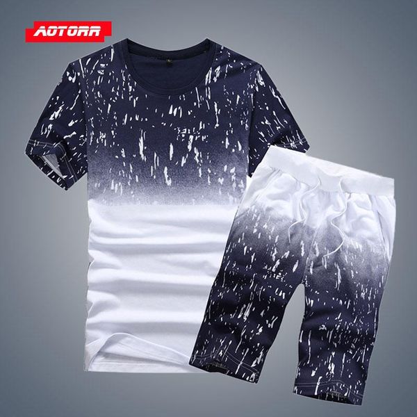 tracksuit men sets summer gradient 2 piece set 2020 casual sportswear mens clothing fasion shorts sets beach style tshirt+shorts, Gray
tracksuit men sets summer gradient 2 piece set 2020 casual sportswear mens clothing fasion shorts sets beach style tshirt+shorts, Gray