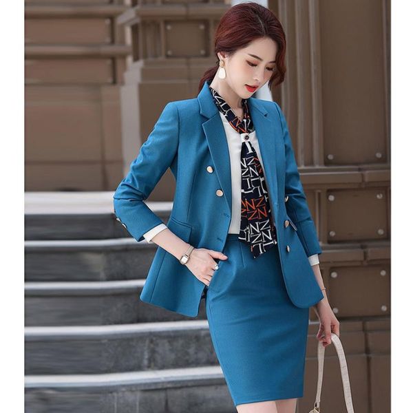 elegant autumn skirt suit women black blue purple two pieces set ladies occupation winter clothes female skirt blazer set, White
elegant autumn skirt suit women black blue purple two pieces set ladies occupation winter clothes female skirt blazer set, White