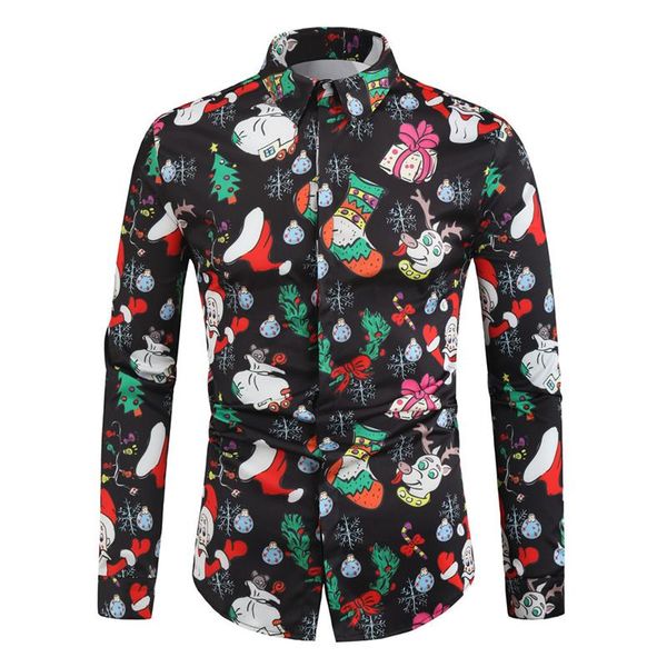men's casual shirts 2021 men christmas long sleeve regular fitted merry shirt fashion fun streetwear, White;black
men's casual shirts 2021 men christmas long sleeve regular fitted merry shirt fashion fun streetwear, White;black