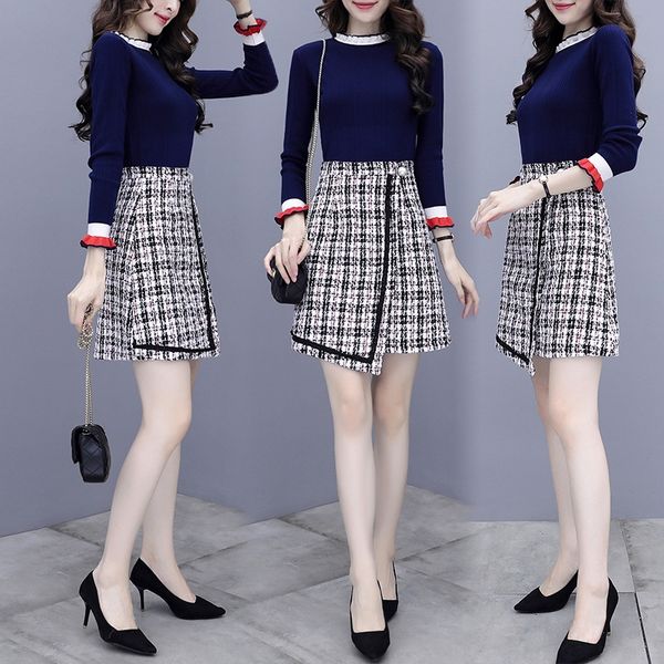 2020 autumn new sweater overskirt overskirtwomen's clothing temperament lady net red suit sweater two piece skirt gtgpj, Gray
2020 autumn new sweater overskirt overskirtwomen's clothing temperament lady net red suit sweater two piece skirt gtgpj, Gray