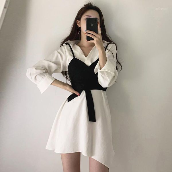korean fashion vestidos women 2pc dress suit sweet two piece dress sets long white shirt dress&little camis vest suits outfits1, Gray
korean fashion vestidos women 2pc dress suit sweet two piece dress sets long white shirt dress&little camis vest suits outfits1, Gray
