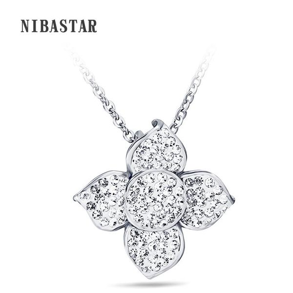 pendant necklaces trendy gorgeous rose flower stainless steel necklace & for women clear rhinestone jewelry accessories, Silver
pendant necklaces trendy gorgeous rose flower stainless steel necklace & for women clear rhinestone jewelry accessories, Silver