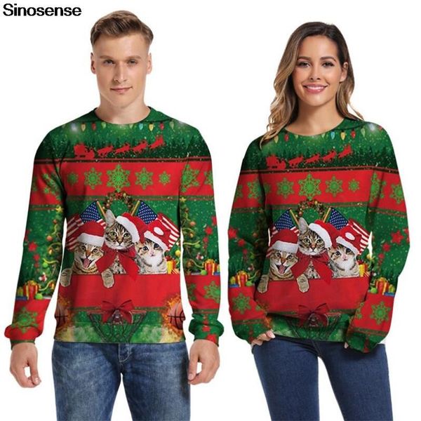 men women ugly christmas sweater sweatshirt 3d funny cat printed autumn winter plus size clothing pullover christmas jumper 3xl, White;black
men women ugly christmas sweater sweatshirt 3d funny cat printed autumn winter plus size clothing pullover christmas jumper 3xl, White;black