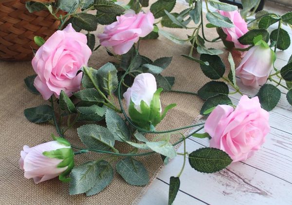 200cm luxury rose rattan with leaves garland silk artificial flowers fake ivy hanging vine wedding diy decoration party wreath bbyomg
200cm luxury rose rattan with leaves garland silk artificial flowers fake ivy hanging vine wedding diy decoration party wreath bbyomg
