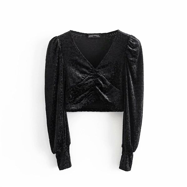 2021 new women v-neck solid shirts autumn fashion ladies velvet short elegant female lantern sleeve blouse 5wd0, White
2021 new women v-neck solid shirts autumn fashion ladies velvet short elegant female lantern sleeve blouse 5wd0, White