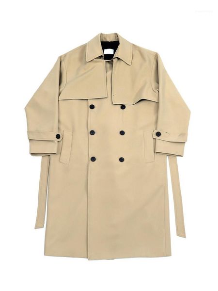 2019 autumn men's fashion trench coat1, Tan;black 
2019 autumn men's fashion trench coat1, Tan;black