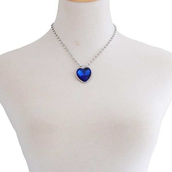 crystal pendant heart necklace classic titanic ocean crystal heart pendant necklace rhinestone lover gift, Silver
crystal pendant heart necklace classic titanic ocean crystal heart pendant necklace rhinestone lover gift, Silver
