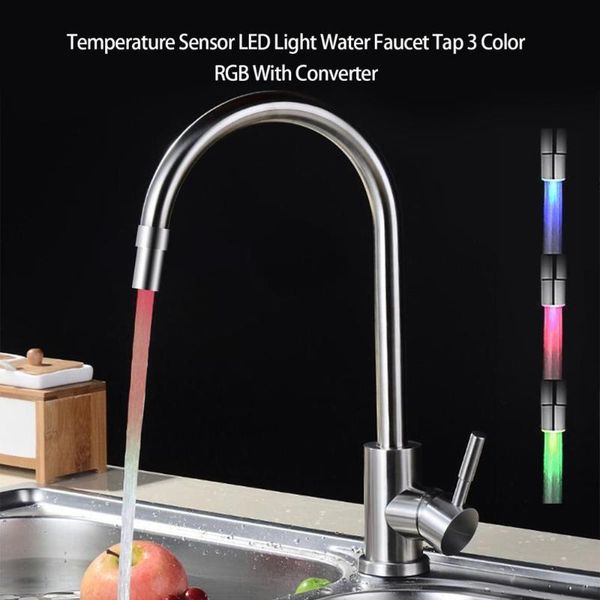 bath accessory set 3 color led light change faucet shower water tap temperature sensor glow left screw with converter
bath accessory set 3 color led light change faucet shower water tap temperature sensor glow left screw with converter
