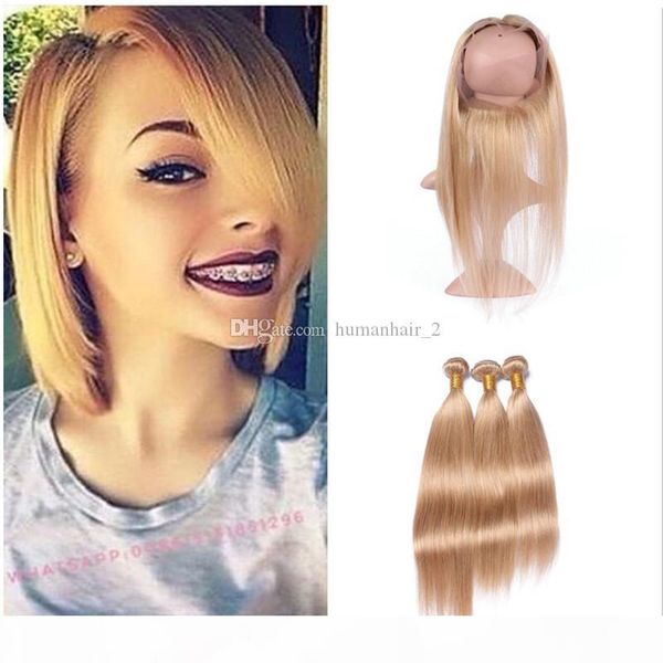 honey blonde brazilian straight virgin hair bundles with 360 lace frontal #27 strawberry blonde human hair extensions with 360 full frontal, Black;brown
honey blonde brazilian straight virgin hair bundles with 360 lace frontal #27 strawberry blonde human hair extensions with 360 full frontal, Black;brown