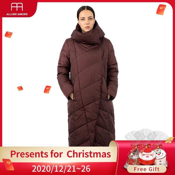 women's long down jacket parka outwear with hood goose quilted coat female plus size warm cotton canada women clothes new 19-130 q0104, Black
women's long down jacket parka outwear with hood goose quilted coat female plus size warm cotton canada women clothes new 19-130 q0104, Black