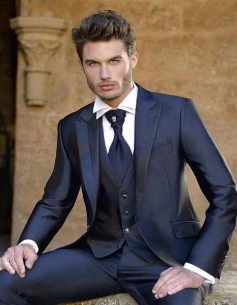 classic navy blue one button groom suits for wedding 2020 the man suits for mens suits business party tuxedos three piece, Black;gray
classic navy blue one button groom suits for wedding 2020 the man suits for mens suits business party tuxedos three piece, Black;gray