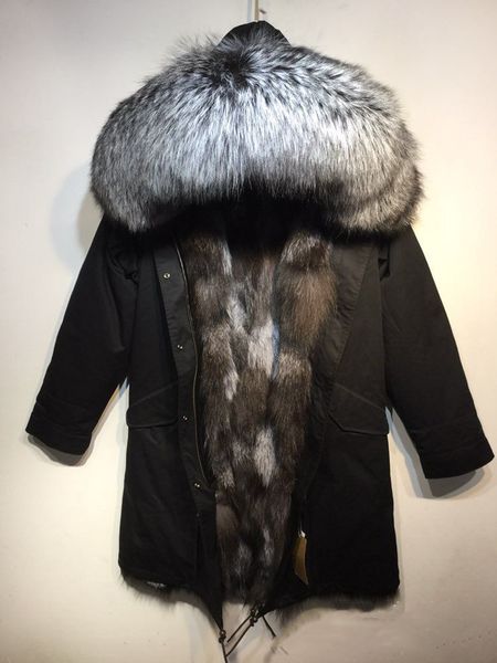 sliver fox fur trim mukla furs brand men winter coats black silver grey fox fur lining black long men parkas
sliver fox fur trim mukla furs brand men winter coats black silver grey fox fur lining black long men parkas