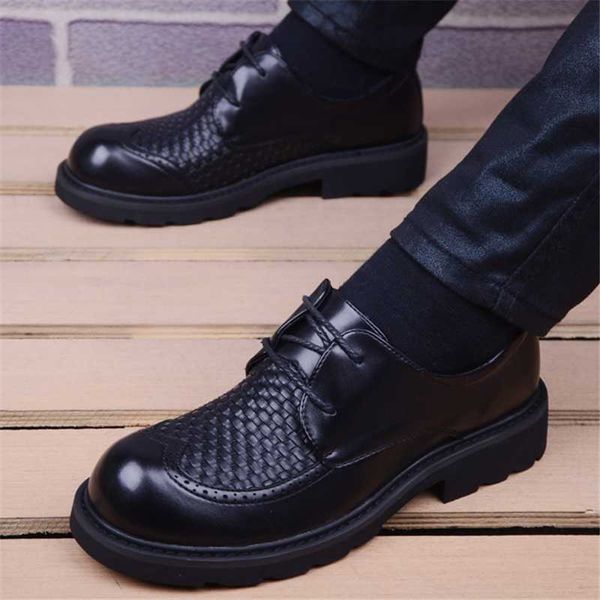 dress shoes fashion business men office genuine leather suits lace up oxfords, Black
dress shoes fashion business men office genuine leather suits lace up oxfords, Black
