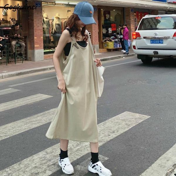 sleeveless dress women summer solid loose strap adjustable womens harajuku fashion ulzzang loose all-match simple retro casual, Black;gray
sleeveless dress women summer solid loose strap adjustable womens harajuku fashion ulzzang loose all-match simple retro casual, Black;gray