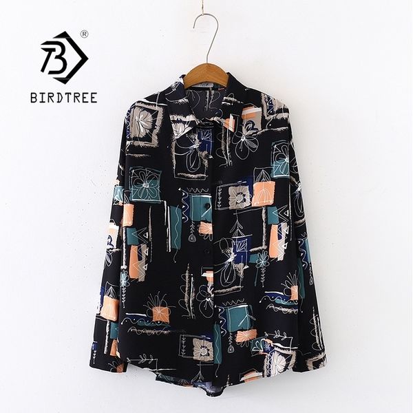 summer new women painting print chiffon blouse autumn long sleeve black shirt vintage oversize casual feminina blusa t y200828, White
summer new women painting print chiffon blouse autumn long sleeve black shirt vintage oversize casual feminina blusa t y200828, White
