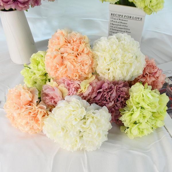 decorative flowers & wreaths 1 bouquet 5 head artificial hydrangea flower silk peony for wedding bridal home decoration1
decorative flowers & wreaths 1 bouquet 5 head artificial hydrangea flower silk peony for wedding bridal home decoration1