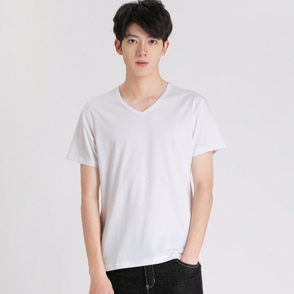 goods in great demandbrand summer short-sleeved 2020 korean version of men's v-neck casual solid color loose t-shirt top, White;black
goods in great demandbrand summer short-sleeved 2020 korean version of men's v-neck casual solid color loose t-shirt top, White;black