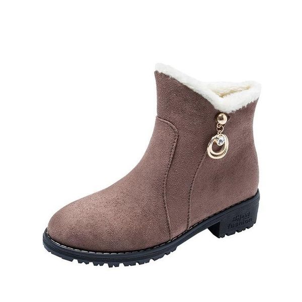 new women boots winter outdoor keep warm fur boots waterproof women's snow thick heel with round head short boot, Black
new women boots winter outdoor keep warm fur boots waterproof women's snow thick heel with round head short boot, Black