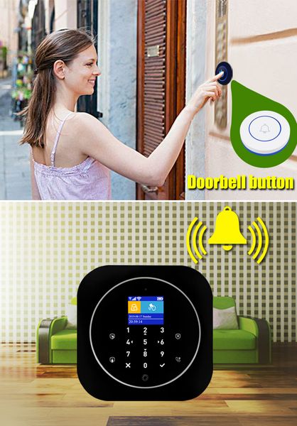 hipping home alarm system wifi gsm alarm intercom remote control autodial 433mhz detectors ios android tuya app control touch ke 
hipping home alarm system wifi gsm alarm intercom remote control autodial 433mhz detectors ios android tuya app control touch ke