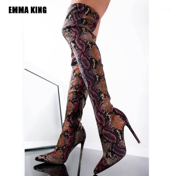 women fashion over the knee boots thigh high heel colorful snakeskin boots lady winter pointed toe long gladiator1, Black
women fashion over the knee boots thigh high heel colorful snakeskin boots lady winter pointed toe long gladiator1, Black