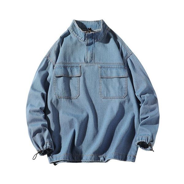 mens spring autumn new casual pullover jacket black blue loose stand collar plus size 5xl denim coat, Black;brown
mens spring autumn new casual pullover jacket black blue loose stand collar plus size 5xl denim coat, Black;brown