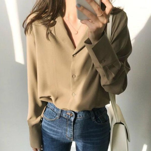 women's blouses & shirts blusas mujer de moda 2021 v-neck office ladies chiffon blouse long sleeve women white womens and a9941
women's blouses & shirts blusas mujer de moda 2021 v-neck office ladies chiffon blouse long sleeve women white womens and a9941