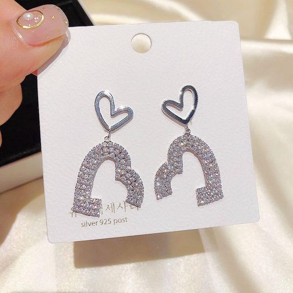 dangle & chandelier exquisite micro paved cubic zircon heart earrings white gold color cz crystal drop for women, Silver
dangle & chandelier exquisite micro paved cubic zircon heart earrings white gold color cz crystal drop for women, Silver