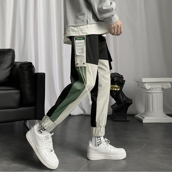 2021 men's casual harem pants panelled loose pencli pant elastic feet jogger pant fashion men clothing large size cargo pants, Black
2021 men's casual harem pants panelled loose pencli pant elastic feet jogger pant fashion men clothing large size cargo pants, Black