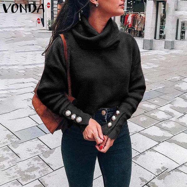 women's blouses & shirts vonda women turtle neck autumn solid fashion femme spring winter basic blouse bohemian party blusas s-5xl, White
women's blouses & shirts vonda women turtle neck autumn solid fashion femme spring winter basic blouse bohemian party blusas s-5xl, White