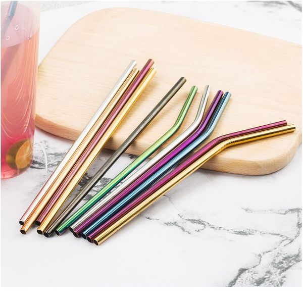 colorful 304 stainless steel straws reusable straight bent metal drinking straw with cleaner brush set party bar a jlllqn
colorful 304 stainless steel straws reusable straight bent metal drinking straw with cleaner brush set party bar a jlllqn