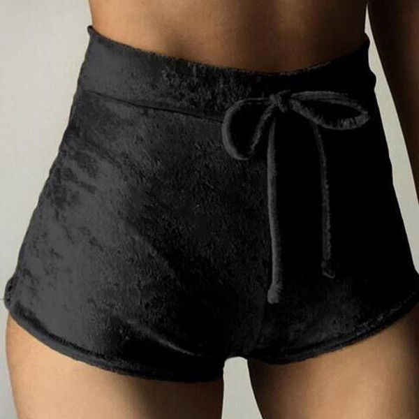 women shorts summer slim beach casual flannel bandage short korean high waisted skinny kg-936, White;black
women shorts summer slim beach casual flannel bandage short korean high waisted skinny kg-936, White;black