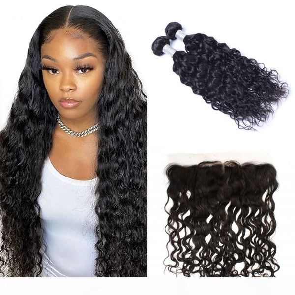 malaysian human hair water wave with frontal pre plucked 13*4 lace frontal closure with 2 bundles virgin hair weave, Black;brown
malaysian human hair water wave with frontal pre plucked 13*4 lace frontal closure with 2 bundles virgin hair weave, Black;brown